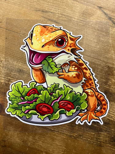 Bearded dragon salad Sticker