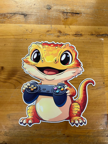 Bearded Dragon Video Game Sticker