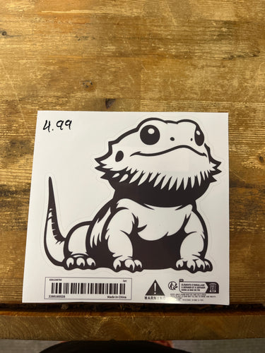 Bearded Dragon (black & white)