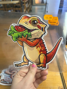 Bearded dragon salad Sticker