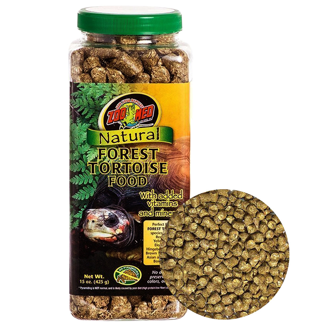 Zoo Med Natural Forest Tortoise Food 15oz Scales and Tails of Ohio