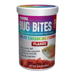 Fluval Bug Bites Color Enhancing Flakes
