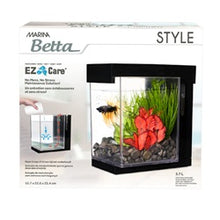 Load image into Gallery viewer, Marina Betta Style Aquarium - Black - 3.7 L (1 US gal)- In Store Pick-Up Only