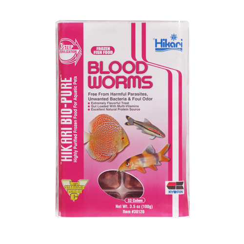 Hikari Frozen Bloodworms Cube 3.5oz